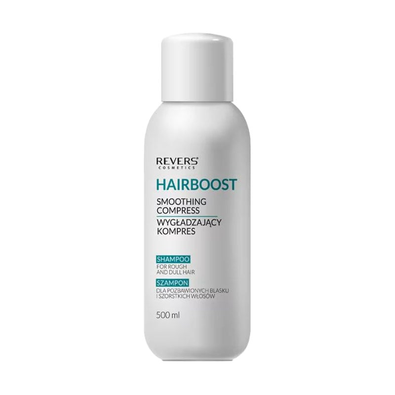 Розгладжувальний шампунь Revers Cosmetics Hairboost Smoothing Compress Shampoo для жорсткого та тьмяного волосся, 500 мл