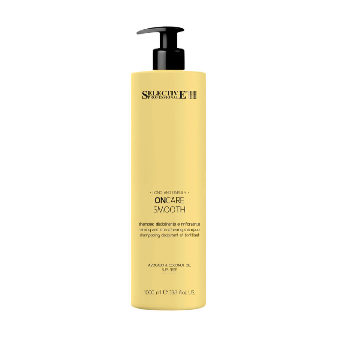 Розгладжувальний шампунь Selective Professional OnCare Smooth Shampoo для довгого та неслухняного волосся, 1 л